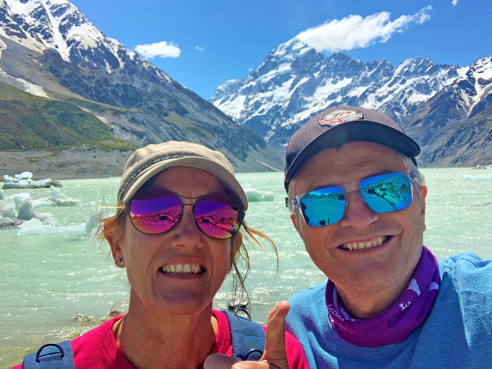 Corinne et Patrick au Mont Cook