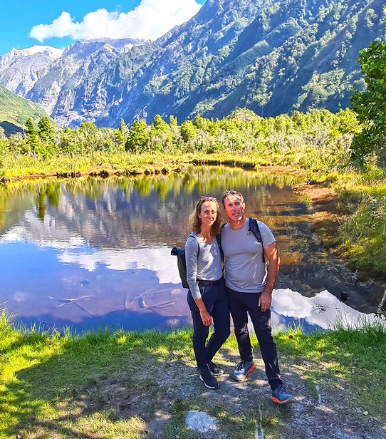 Dorothée et Maxime dans le Fiordland