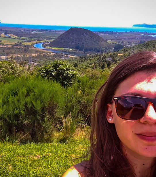 Elodie au lac Taupo