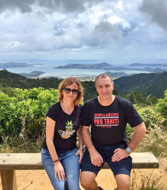 Frédéric et sa femme dans le Coromandel