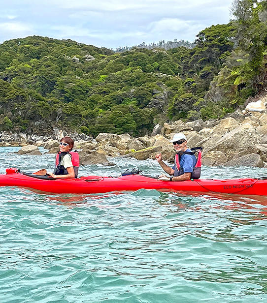 Jean-Marc et Catherine à Abel Tasman