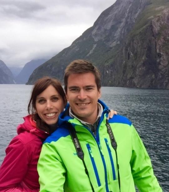 Julie et Renaud à Milford Sound