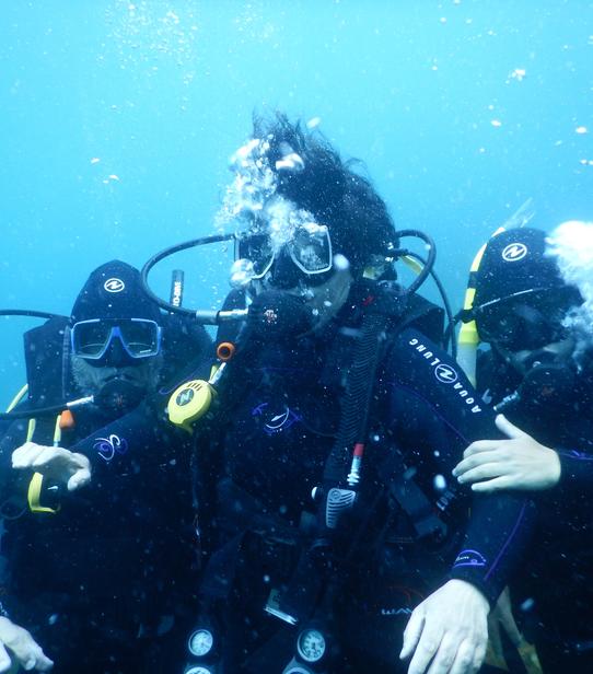 La famille Lemarchand en pleine plongée !