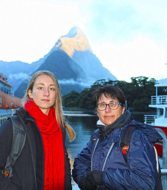 Laura et Danielle à Milford Sound