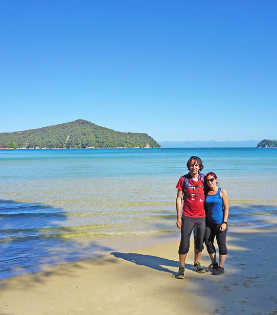 Lauriane et Domi à Abel Tasman