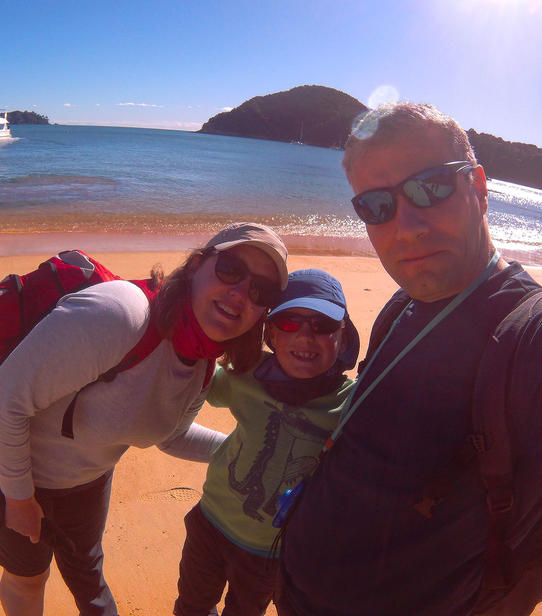 Laurianne Thomas et Stéphane à Abel Tasman