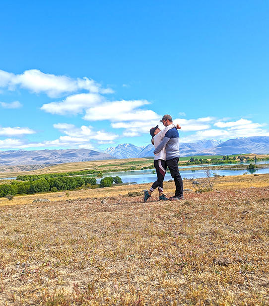 Louise et Quentin à Tekapo