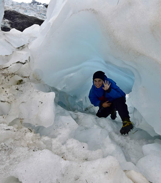 Lydie à Franz Josef Glacier