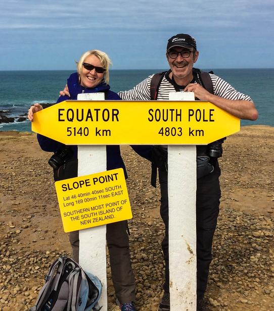 Paulette et Thierry à Slope Point
