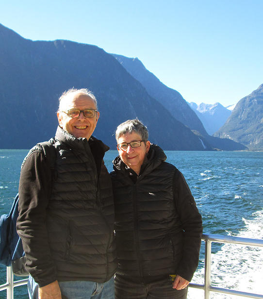 Roger et Jeanne à Milford Sound