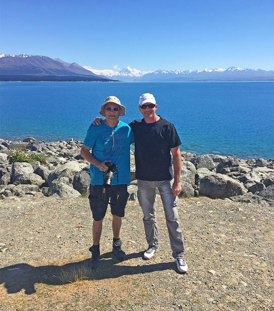 Rudy et Philippe au lac Tekapo