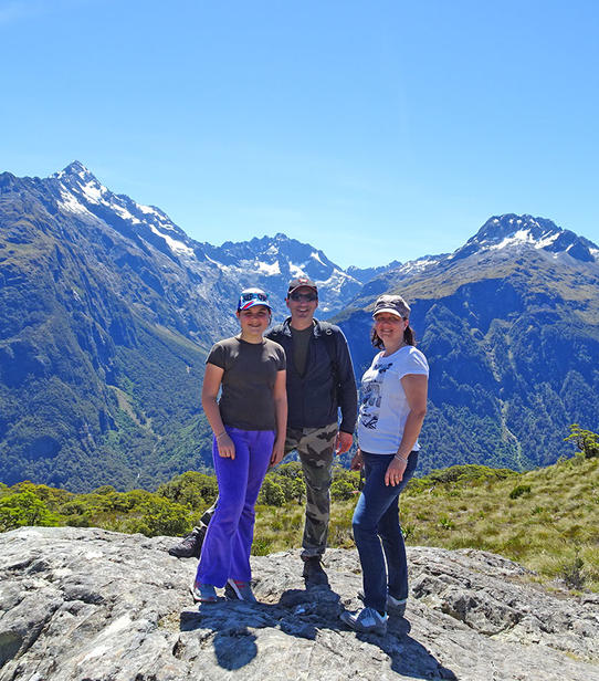 Sabine, Wilfrid et Maureen à Key Summit