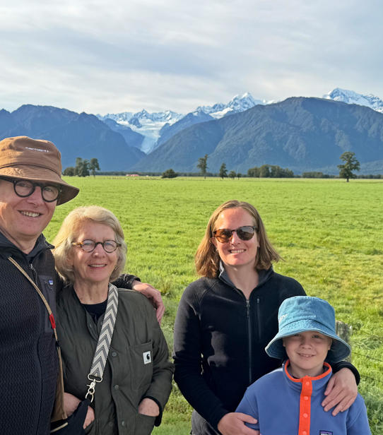 Sophie, Christian, Juliette et Blake sur la côte ouest