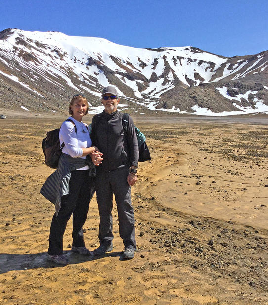 Suzanne et Marc au Tongariro National Park