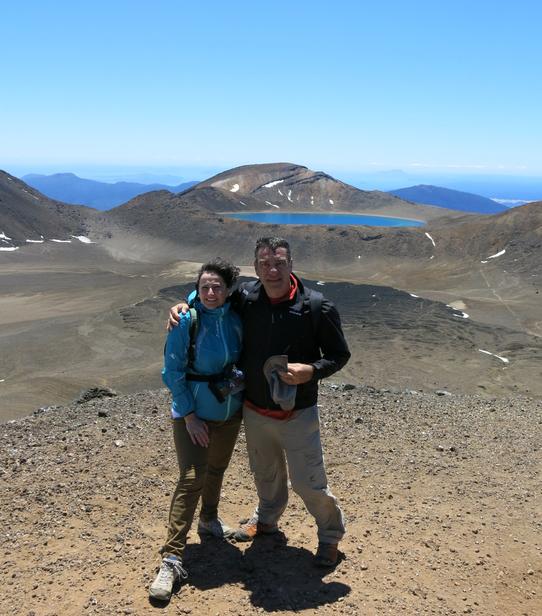Thierry et Catherine au Tongariro Crossing