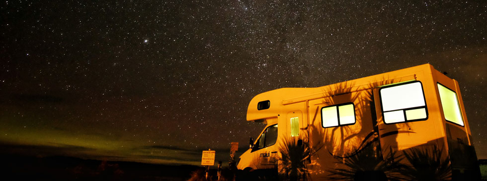 Camper en Nouvelle-Zélande