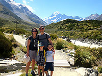 Voyage famille Mt Cook Voyage famille Mt Cook